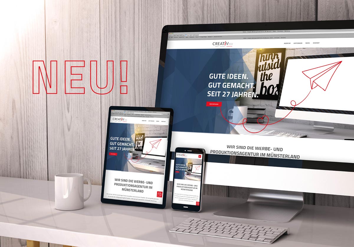 Es ist soweit: Unsere neue Website ist online - Creativ Werbung GmbH ...